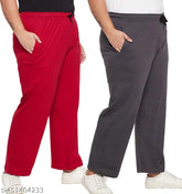 Comfortable cotton plus size pyjama lounge & gym wear for women, elasticated waist and drawstring closure, soft blend material, suitable for XL - 10XL sizes, made in India